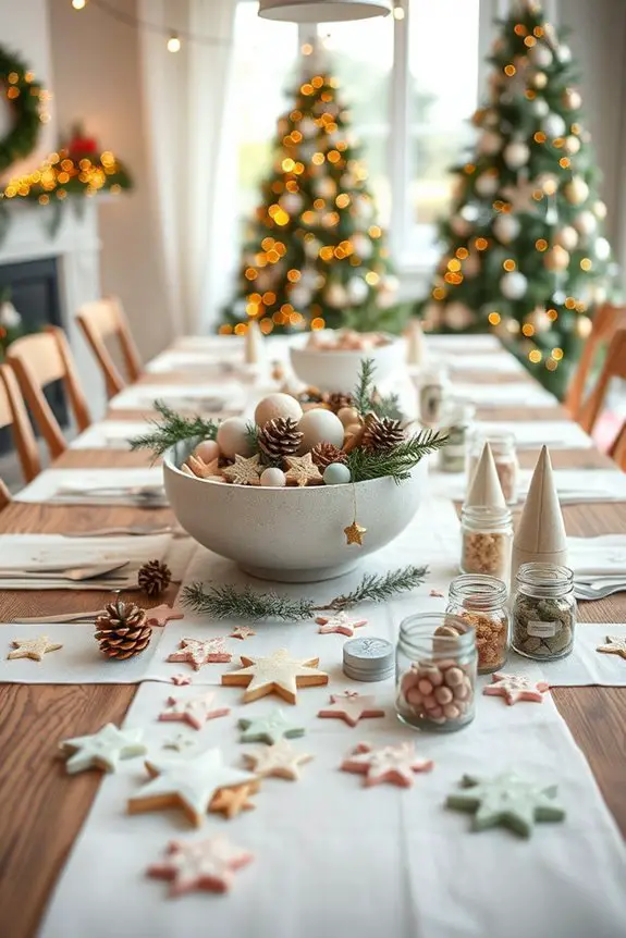 personalized holiday craft station