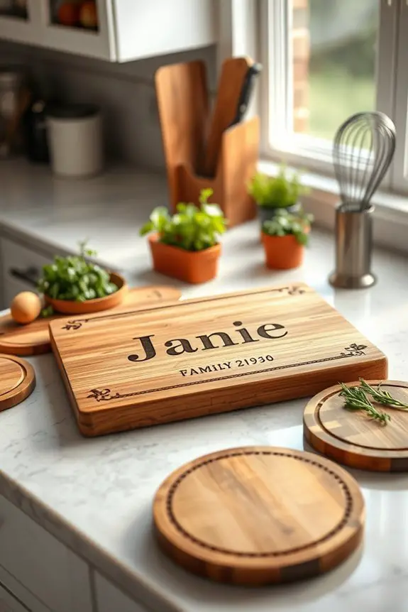 personalized kitchen cutting boards