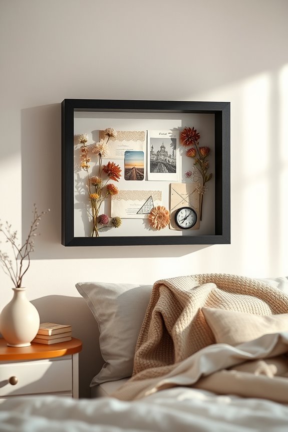 personalized memento shadow boxes