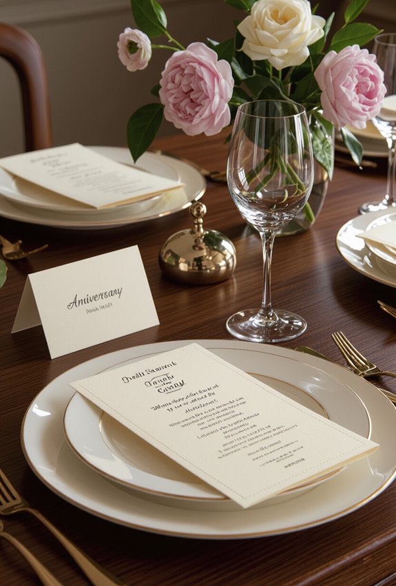 personalized menus elegant placecards