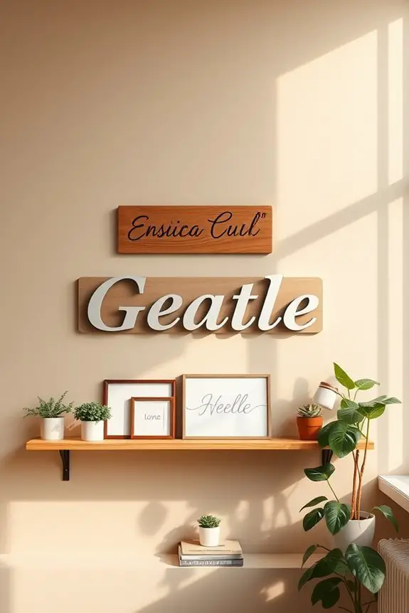 personalized name sign decor