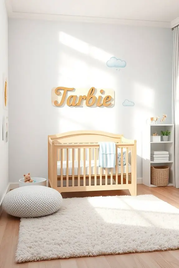 personalized nursery name art