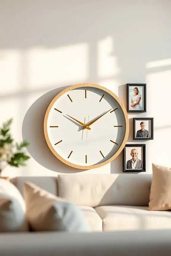 personalized photo frame clocks