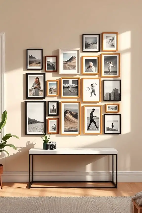 personalized photo gallery wall