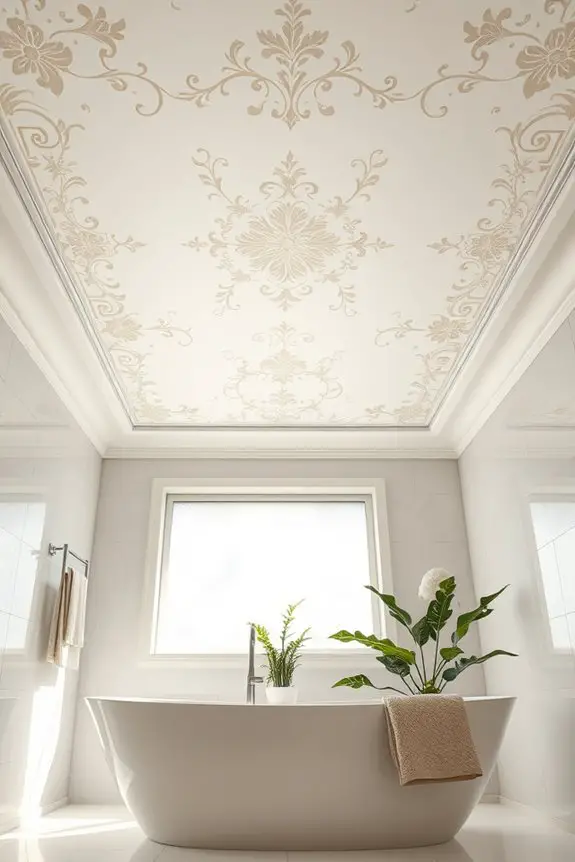 personalized stenciled ceiling designs