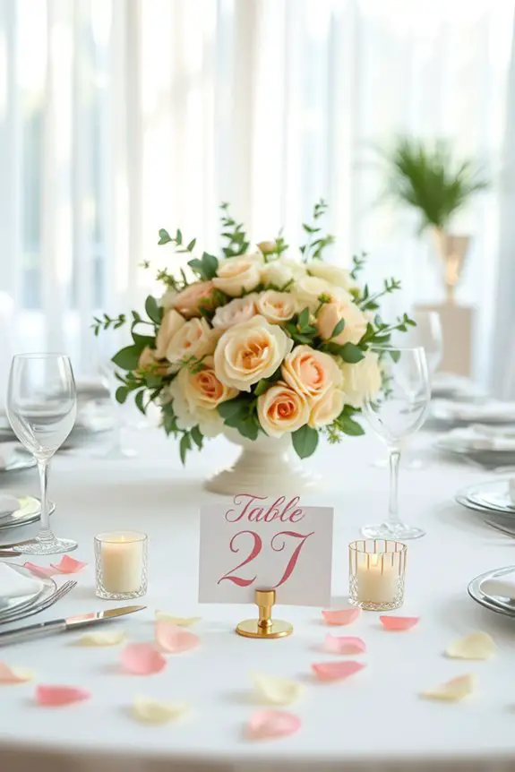 personalized table number decorations
