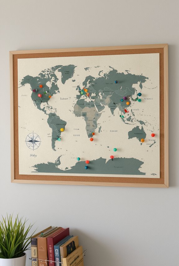 personalized travel memory board