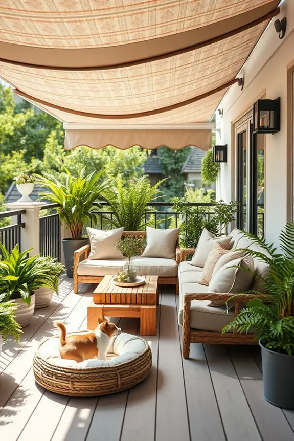 pet friendly balcony retreat