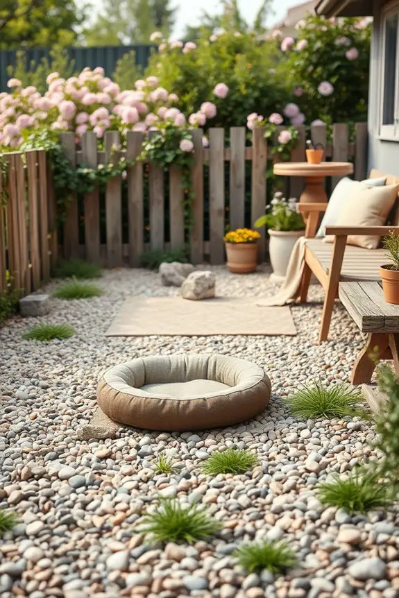 pet friendly gravel area design
