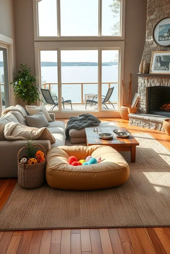 pet friendly lake house design