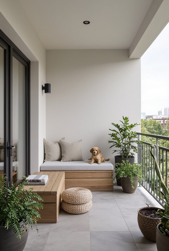 pet safe balcony play space
