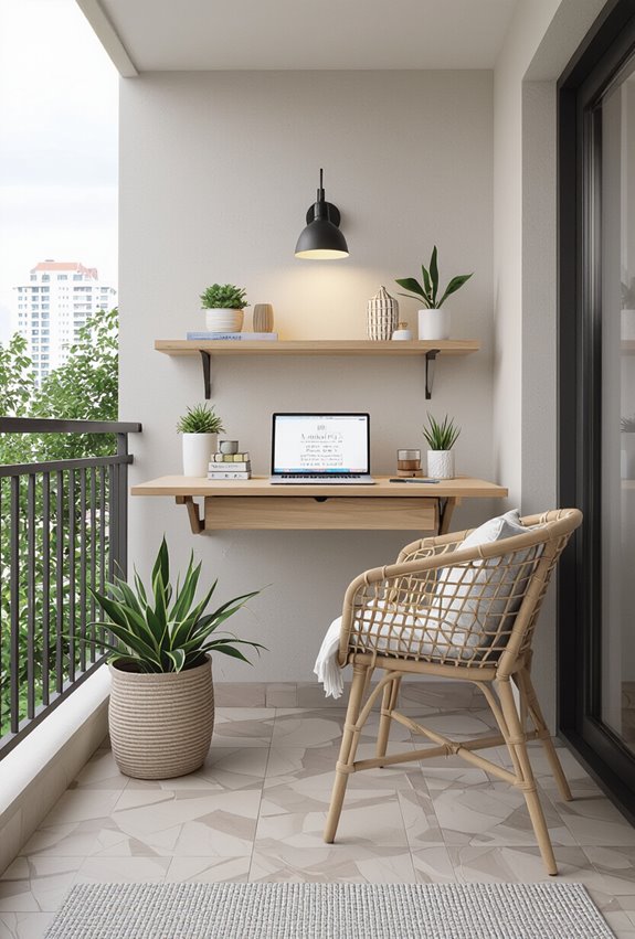 pet safe balcony study setup