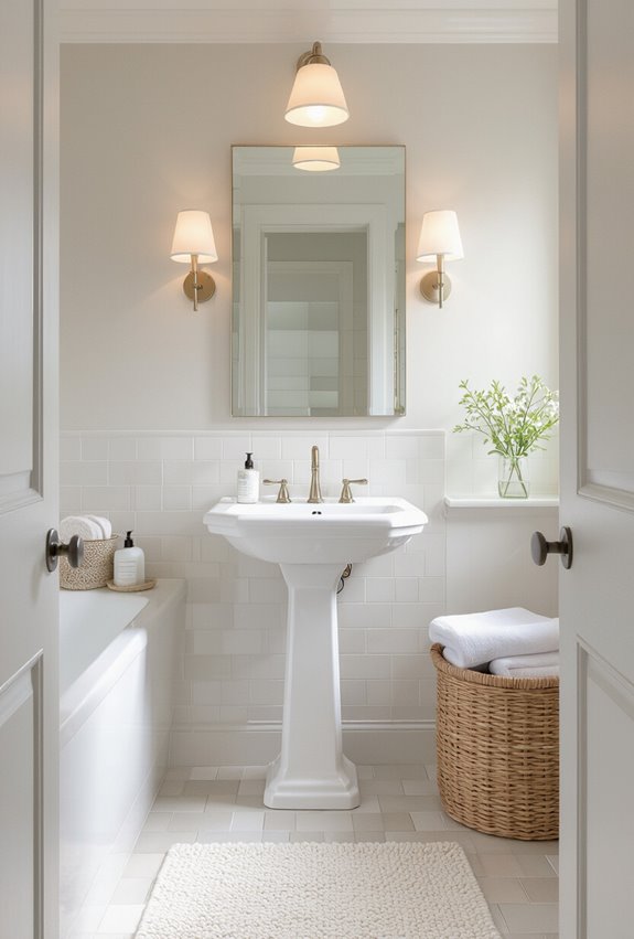 petite parisian chic bathroom