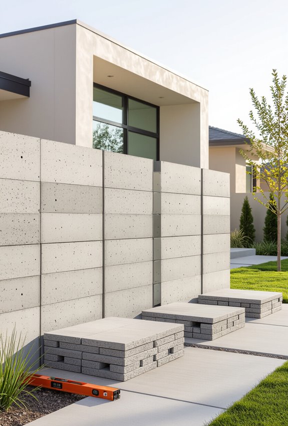 phased modular precast fencing