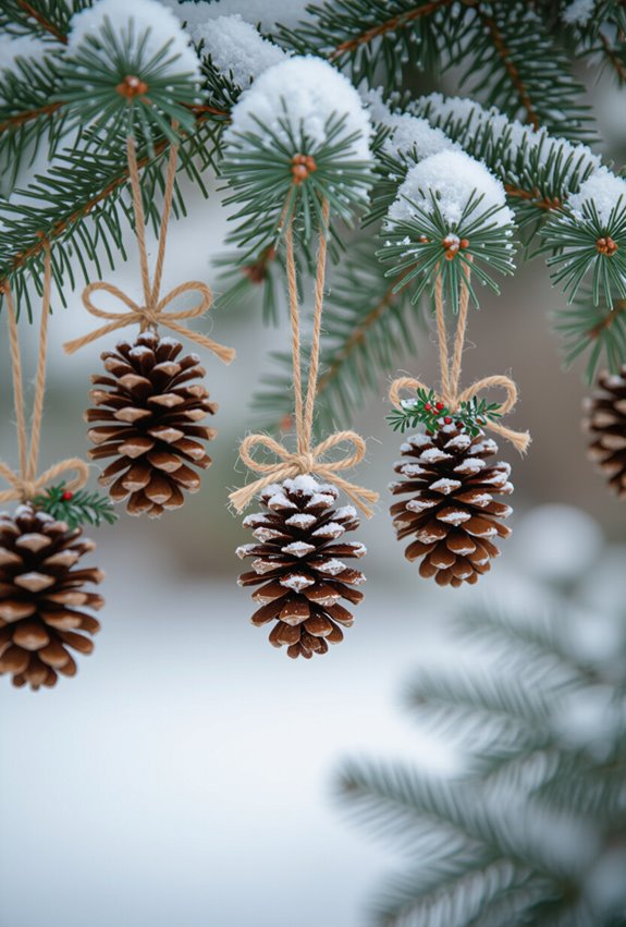 pinecone ornaments for outdoors