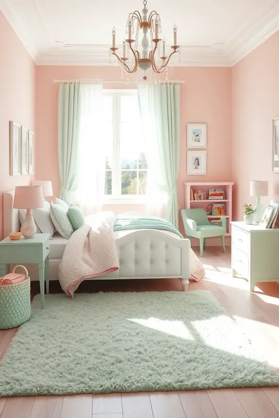 pink and mint harmony