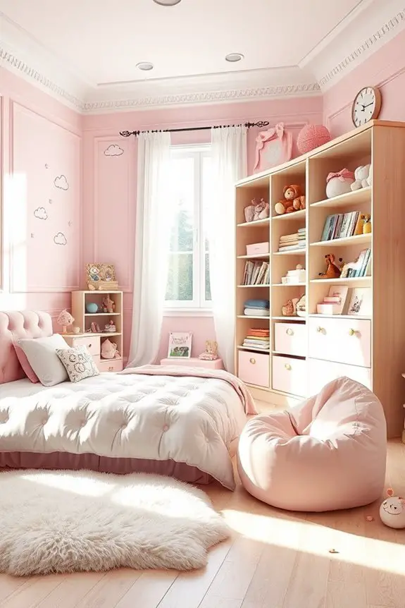 pink toy storage solutions