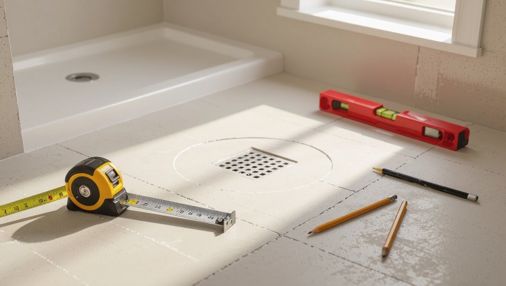plan drain location carefully