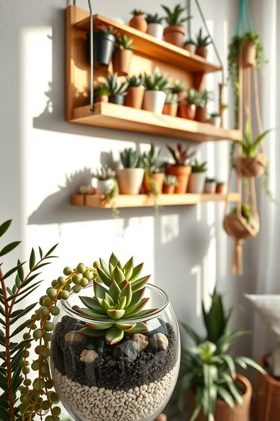 plant displays and arrangements