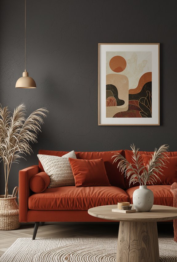 plants brighten dark boho