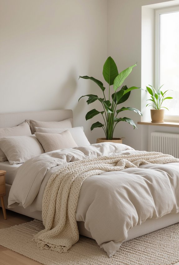 plants linen woven bamboo