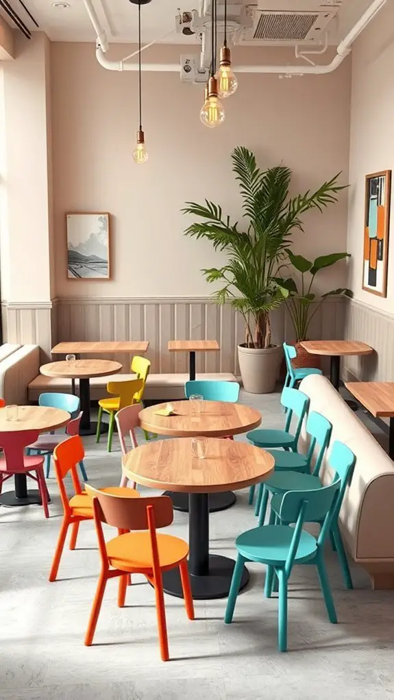 playful and dynamic dining arrangements