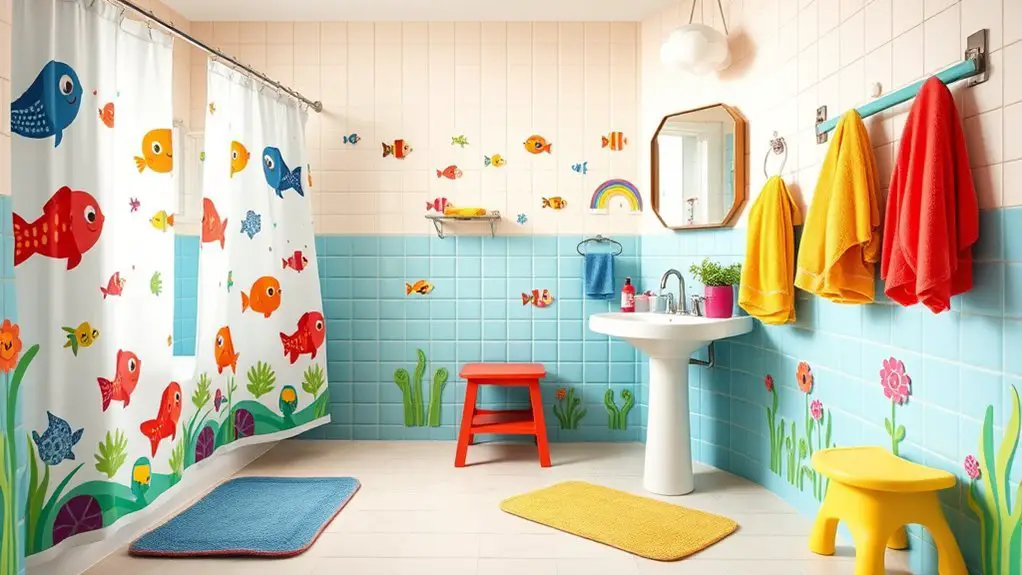 playful and practical bathroom designs