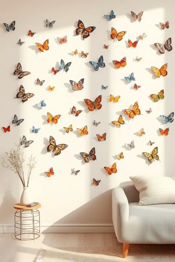 playful butterfly wall decals