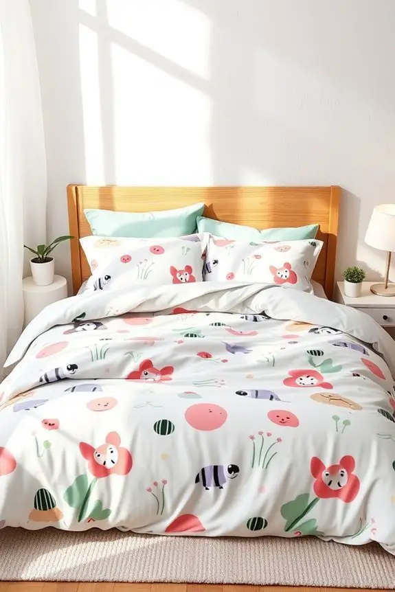 playful cartoon bedroom decor