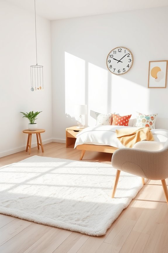 playful colorful bedroom decor