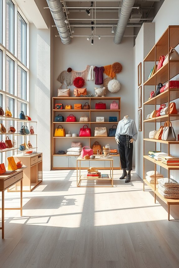 playful decor enhances shopping experience