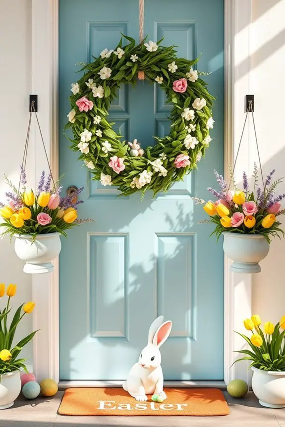playful easter bunny decor