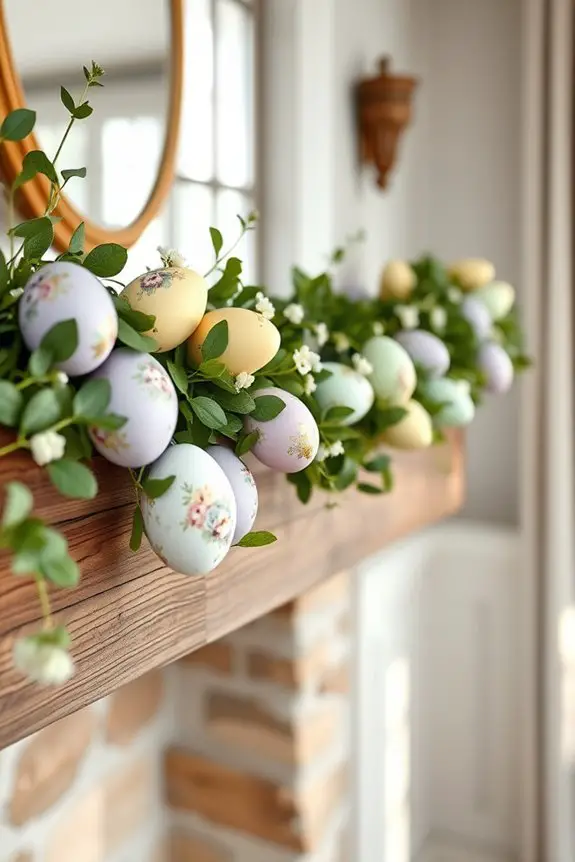 playful easter egg garland
