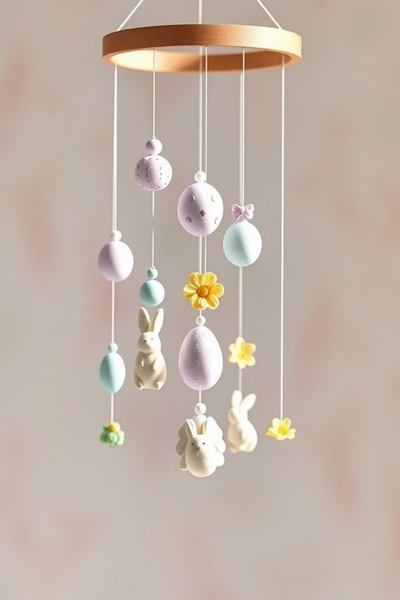 playful easter mobile decorations