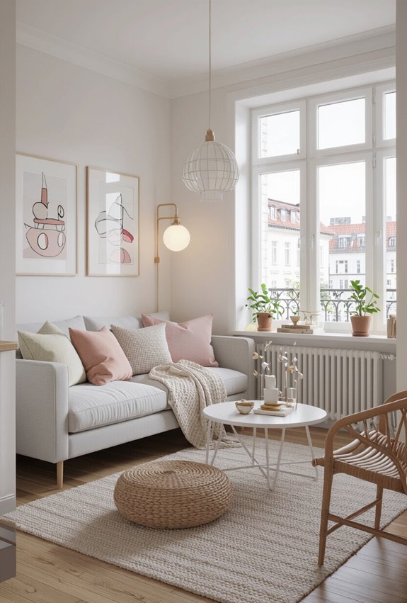 playful feminine color blocking style