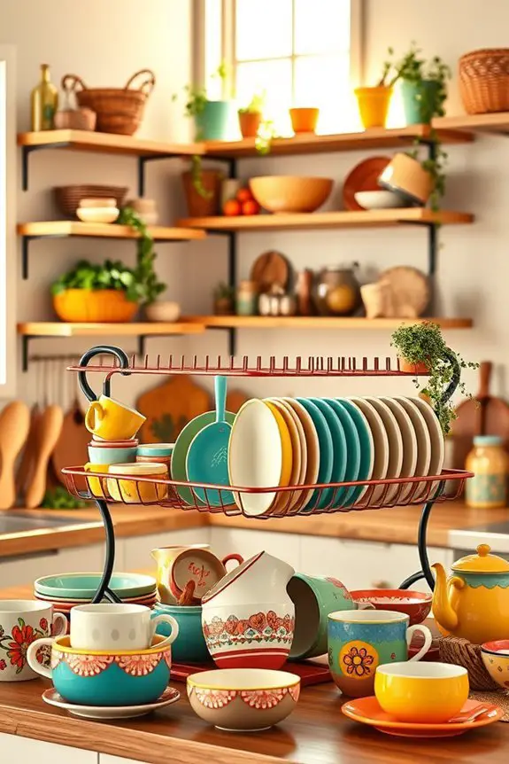 playful functional dish drying