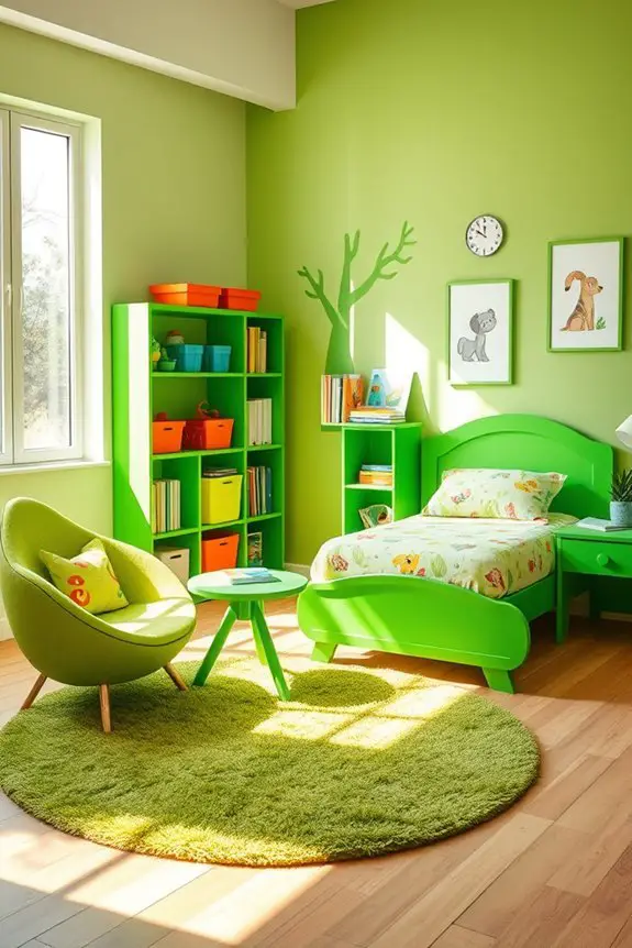 playful green furniture ideas