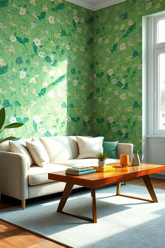 playful green interior designs