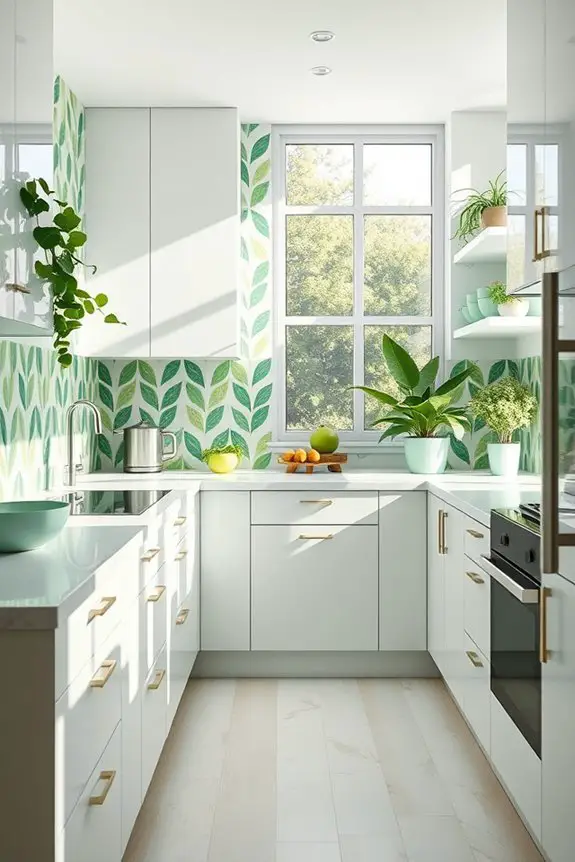 playful green kitchen transformation