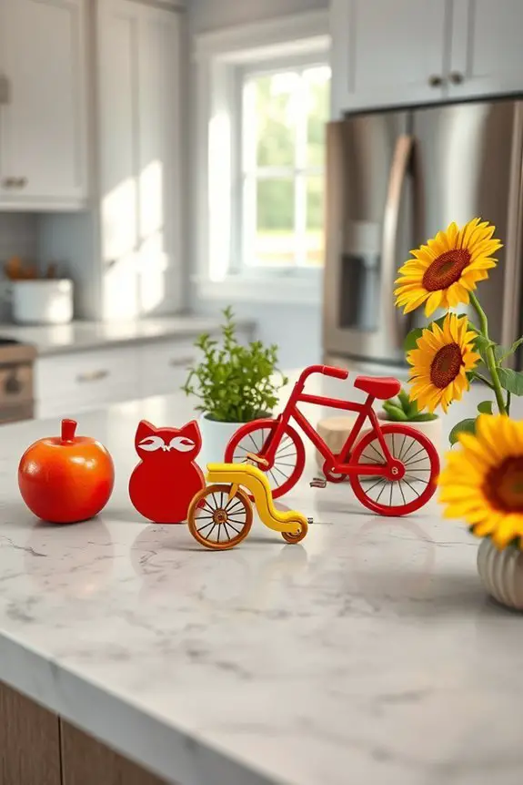 playful kitchen magnet decor