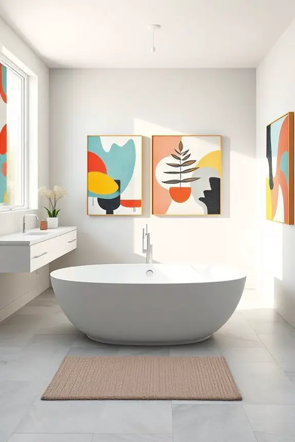 playful modern art displays