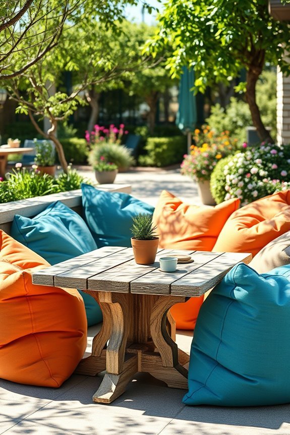playful outdoor seating options