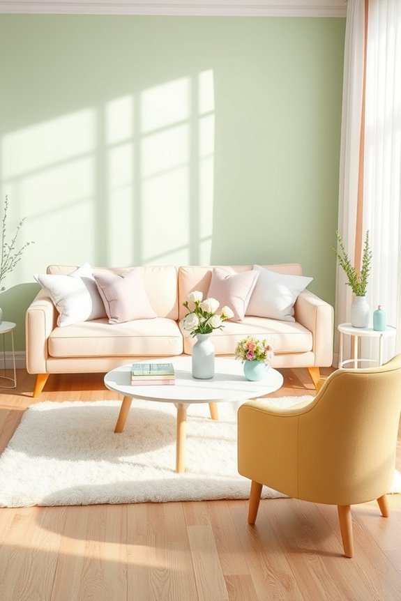 playful pastel color contrasts