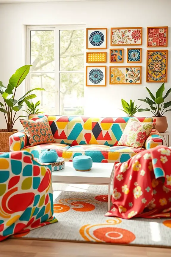 playful patterned fabric combinations