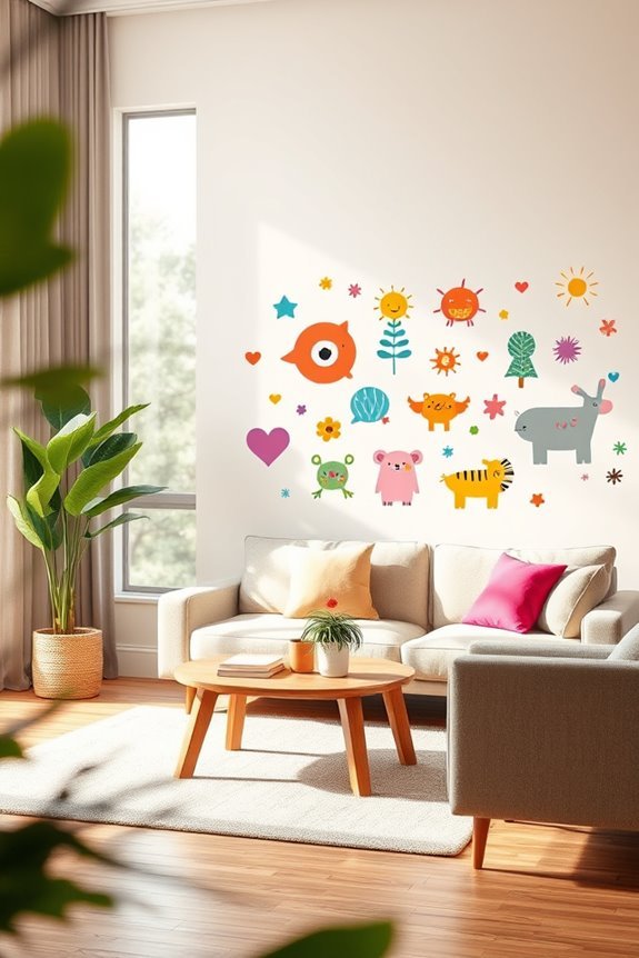 playful removable wall decals