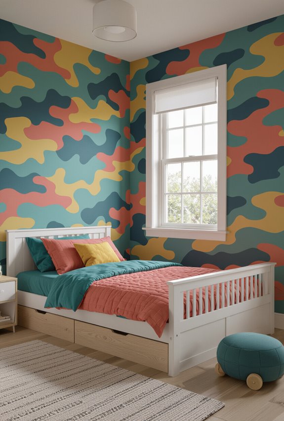 playful sophisticated camouflage design