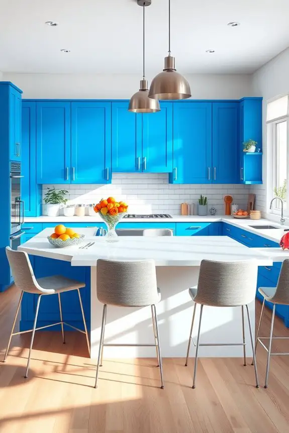 playful vibrant kitchen design