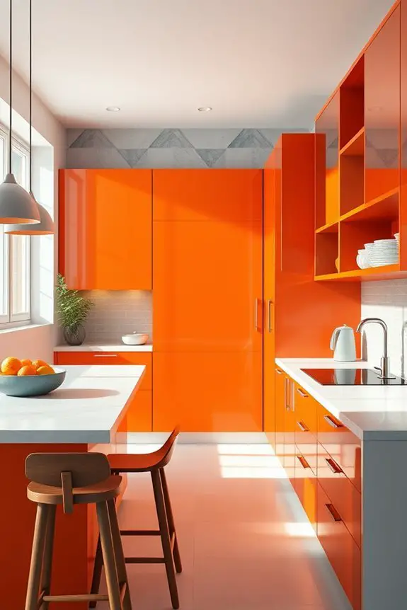 playful vibrant kitchen design