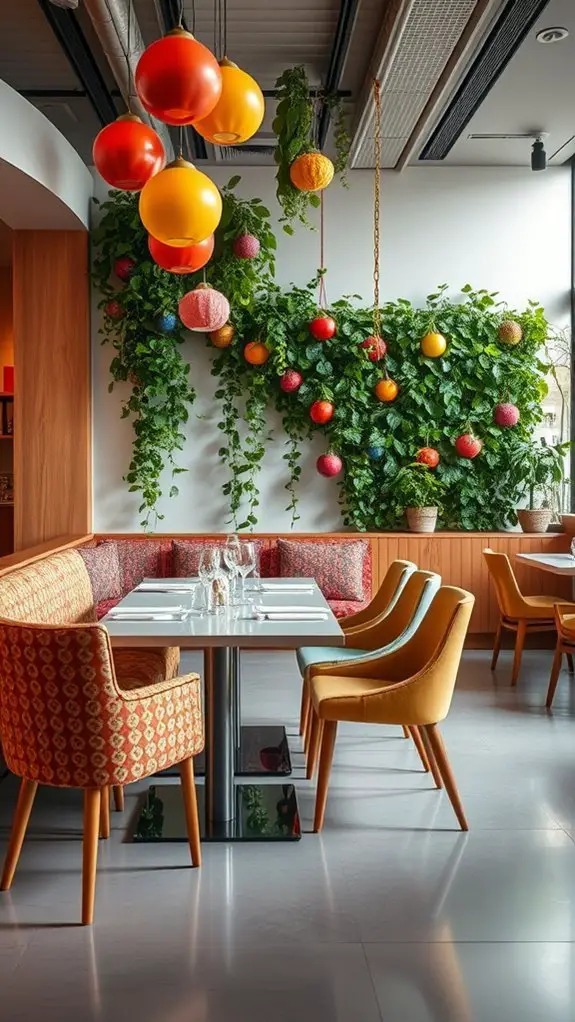 playful vibrant restaurant furniture