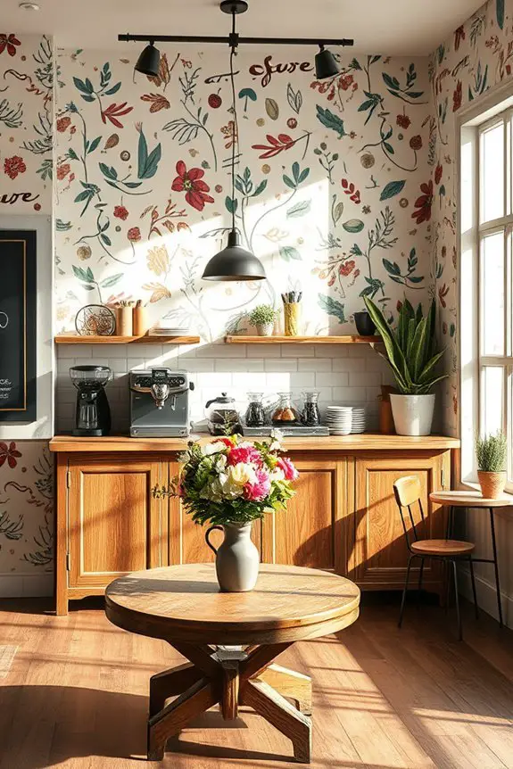 playful wallpaper elevates ambiance